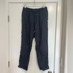 H&M black linen pants